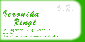 veronika ringl business card